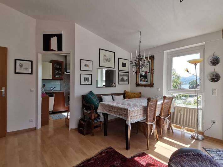 Ferienwohnung für 4 Personen, mit Balkon und Terrasse sowie Seeblick und Ausblick in Krumpendorf am Wörthersee - 4