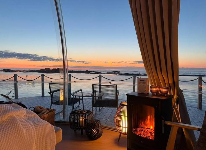 Zelt für 2 Personen, mit Terrasse und Ausblick in Fræna - 3