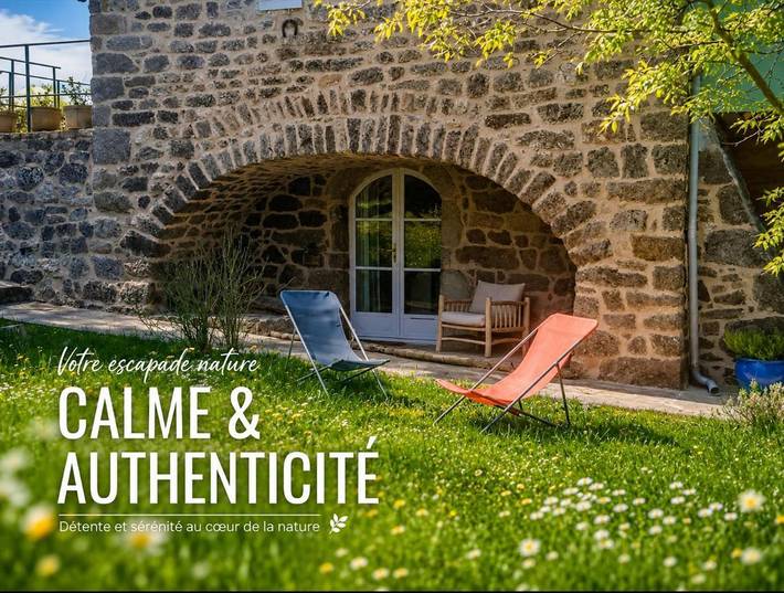 Maison d’hôte pour 2 personnes, avec Terrasse et Jardin ainsi que Piscine et Vue à Vernosc-lès-Annonay