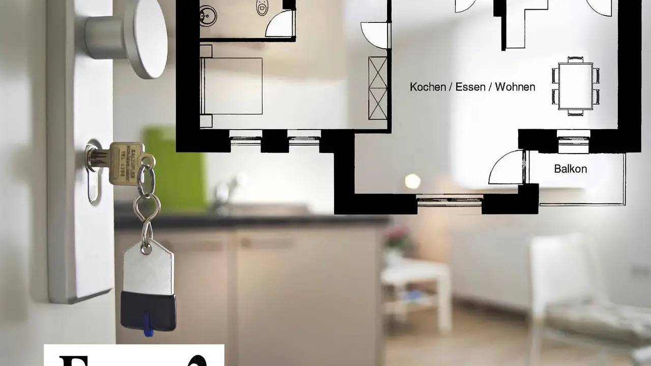 Apartamento vacacional entero, Apartamento de vacaciones para 4 personas con balcón in Bad Salzuflen, Distrito de Lippe