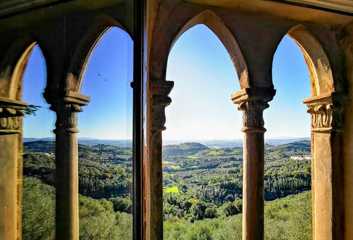 Castelletto mit Meerblick in Campiglia Marittima in Campiglia Marittima, Etruskische Küste