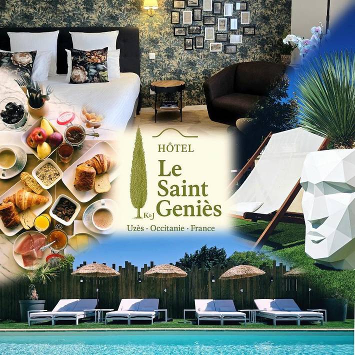 Hôtel pour 2 personnes, avec Terrasse ainsi que Jardin et Piscine à Uzès