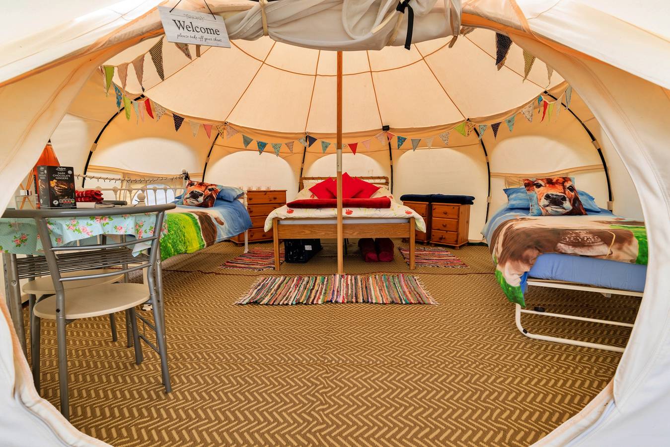 Oak Lotus Belle Tent in West Down, Devon