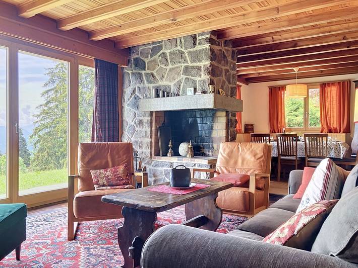 Location de vacances pour 8 personnes, avec jardin ainsi que balcon et vue dans Chesières - 2