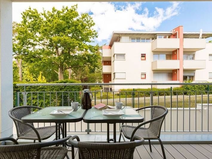 Ferienwohnung für 4 Personen, mit Balkon und Balkon/Terrasse sowie Terrasse und Sauna in Heringsdorf - 2