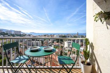 Gîte pour 4 personnes, avec balcon, adapté aux familles dans Port du Vallon des Auffes