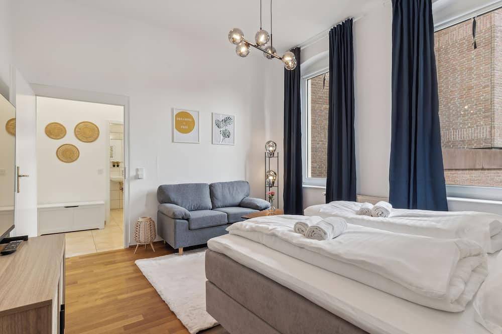 Ganze Wohnung, Wohnliebe2-Zentrale & Stilvolle Fewo mit Boxspringbett&voll ausgestatteter Küche in Bad Oeynhausen, Wiehengebirge