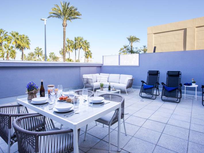 Ferienwohnung für 4 Personen, mit Terrasse und Kinderpool sowie Garten in Alicante Provinz - 3