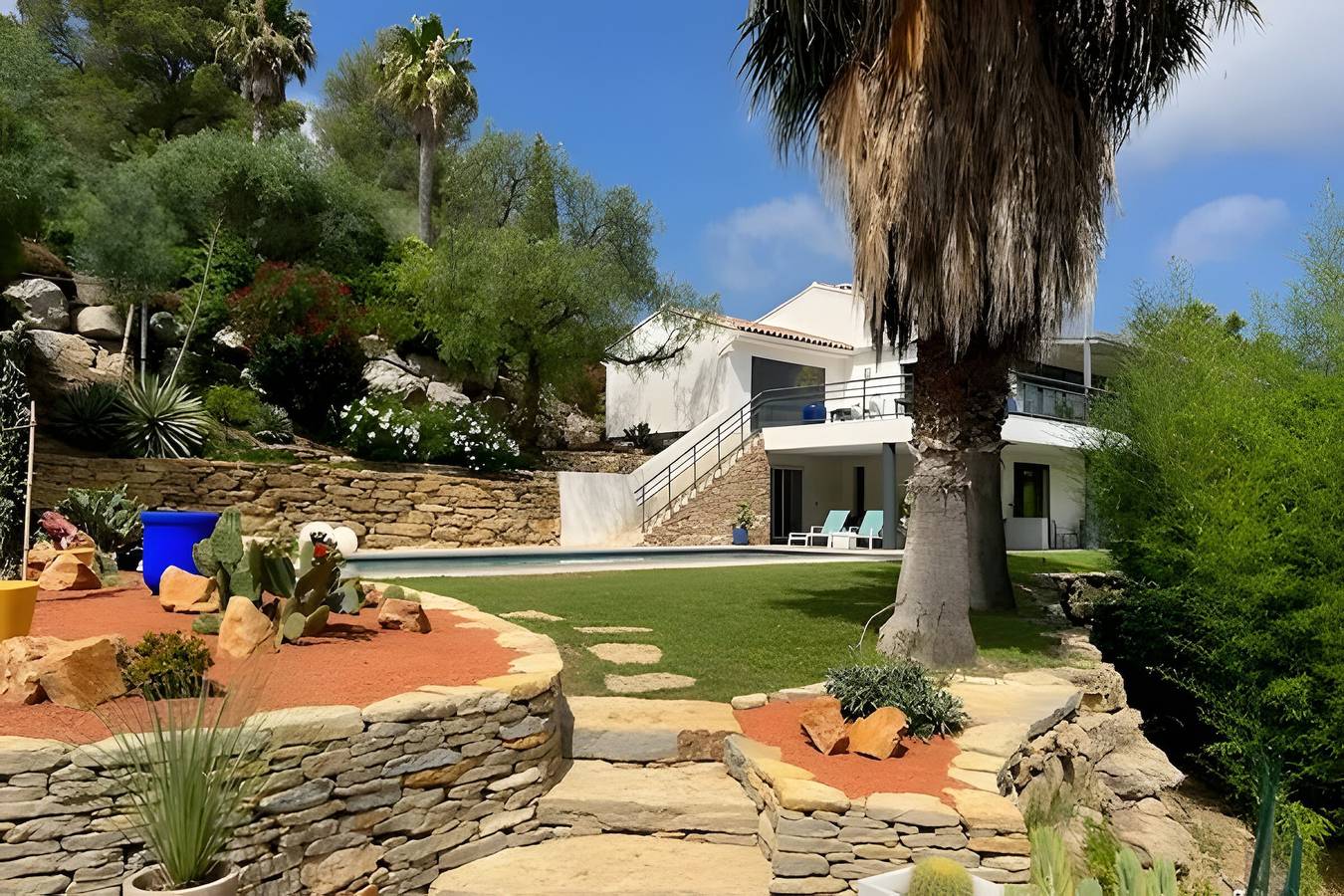 Entre mer et pinède (piscine, spa-jacuzzi, sauna) - chambre azur in Bandol, Côte méditerranéenne (France)