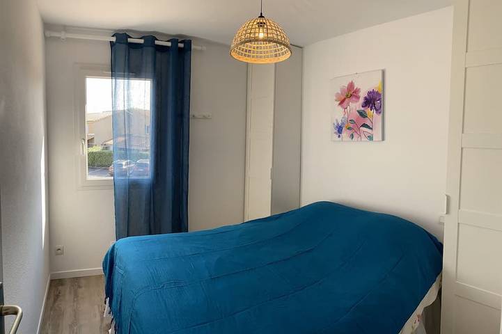 Location de vacances pour 4 personnes, avec terrasse ainsi que piscine et jardin, animaux acceptés dans Portiragnes Plage - 2