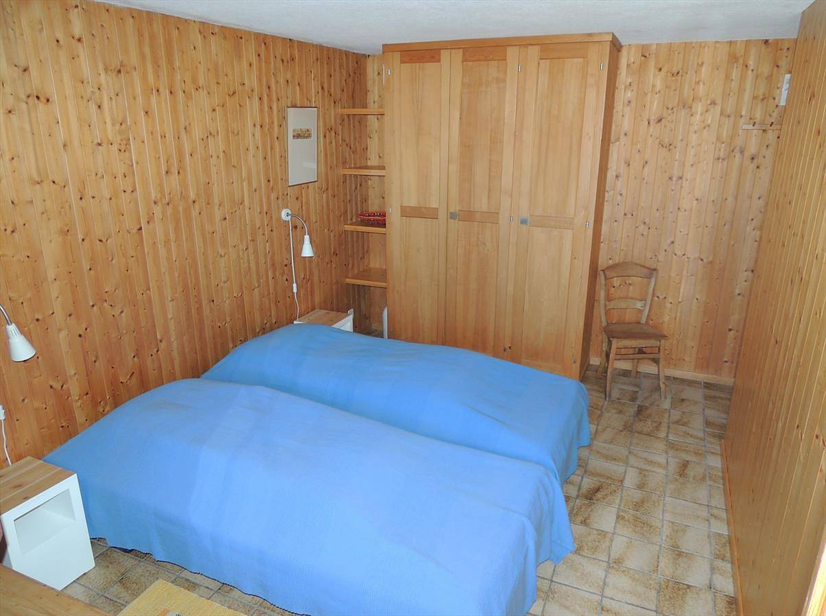 Ganze Wohnung, Serpolet n° 162, 3 Zimmer im Erdgeschoss eines Chalets mit Terrasse und Garten in Mont-Noble, Walliser Alpen