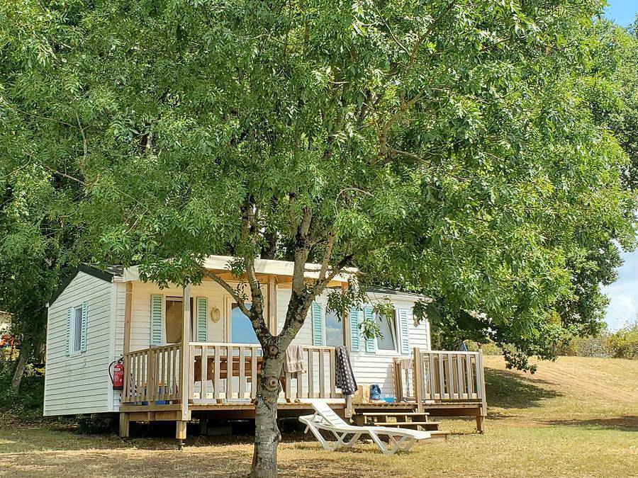 Camping Le Valenty - Mobilheim 6 personen - Panorama Dordogne in Soturac, Lot
