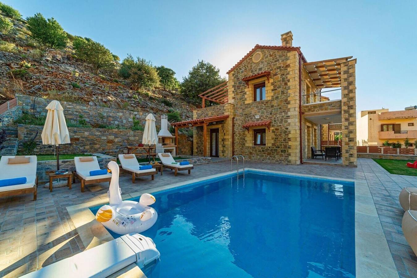 Villa für 7 Personen mit Balkon in Rethymno und Umgebung