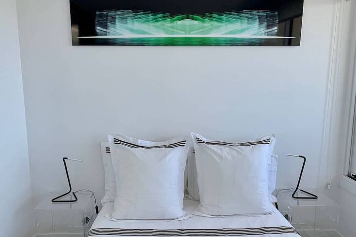 Ganze Wohnung, Design Apartment 4 Sterne In Bandol, Klimaanlage, Herrlichem Meerblick Und Pool in Bandol, Mittelmeerküste (Frankreich)