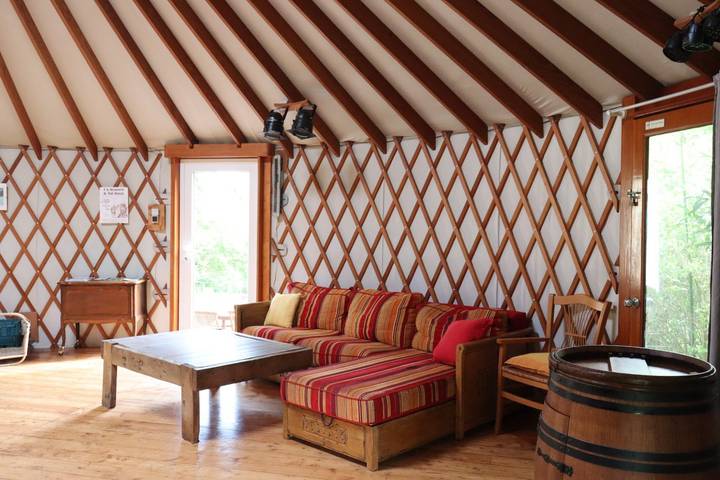 Yourte pour 10 personnes, avec terrasse et jardin en Normandie - 2