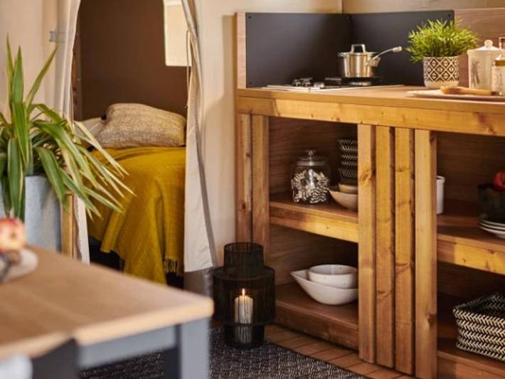 Camping Domaine De La Cigaliere - Wohnzelt auz holz 4 personen - Lodge Safari (Unverbindliche Fotos: wird gerade eingerichtet) in Le Cannet-des-Maures, Draguignan Region