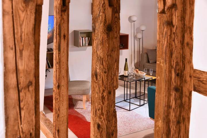 Gîte pour 6 personnes, avec jardin et vue, animaux acceptés à Gueberschwihr - 4