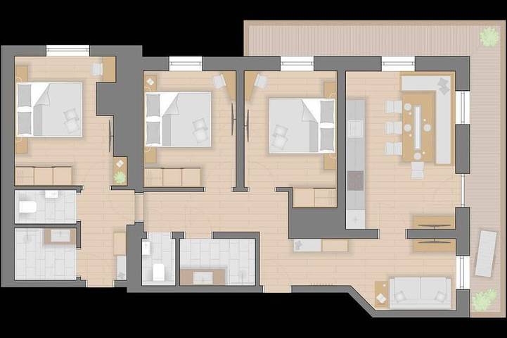 Bauernhof für 6 Personen, mit Balkon und Sauna sowie Garten in Leogang