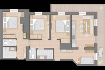 Hütte für 6 Personen, mit Sauna und Balkon sowie Garten in Leogang