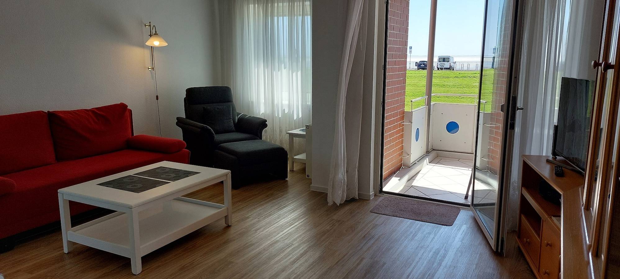 Ganze Ferienwohnung, Exklusive Ferienwohnung am Südstrand mit Wintergarten & Hafenblick | Wohnung 113 in Südstrand (gebührenfrei), Wilhelmshaven