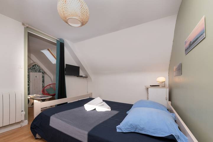 Hel enrumslägenhet, Studio 'The Ideal Near Sea & Vannes' with Wi-Fi, Free Parking 20m, Cleaning Not Included in Theix-Noyalo, Côte des Mégalithes