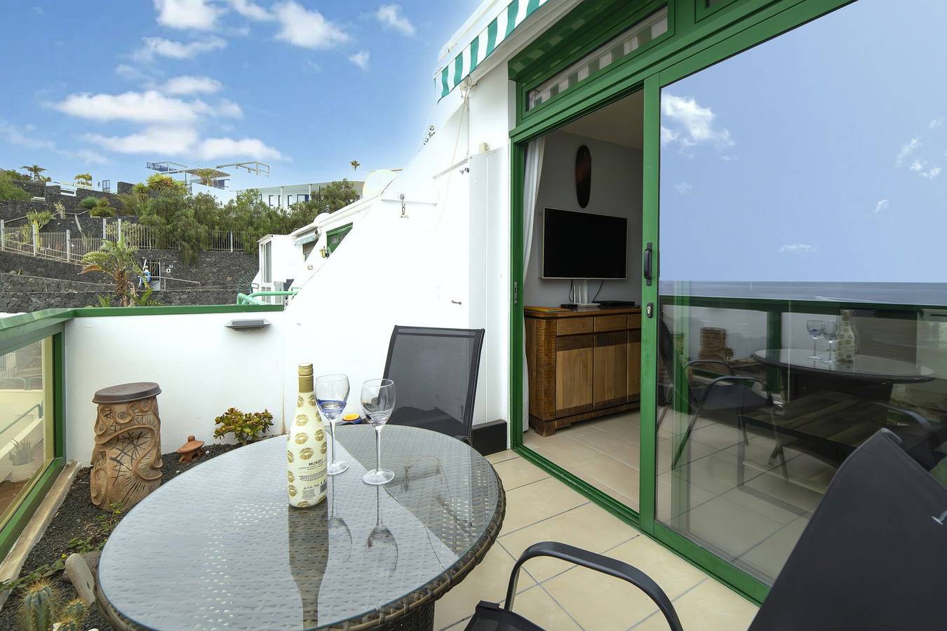 Ganze Wohnung, Ferienwohnung für 2 Personen mit Meerblick in Puerto del Carmen, Tías
