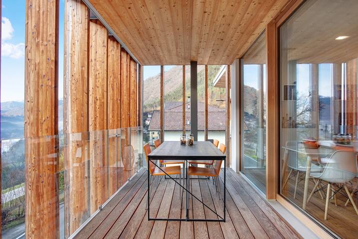 Apartamento inteiro, Apartamento de férias 'Lunalo Dolomiti' Eco com vista para a montanha, Wi-Fi, jardim e terraço in Coltura, Tre Ville