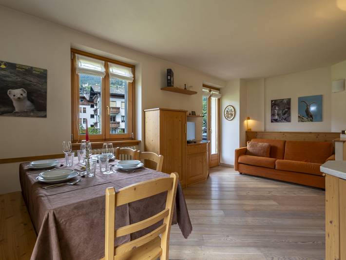 Appartamento per 4 persone, con balcone e giardino a Comune di Bormio