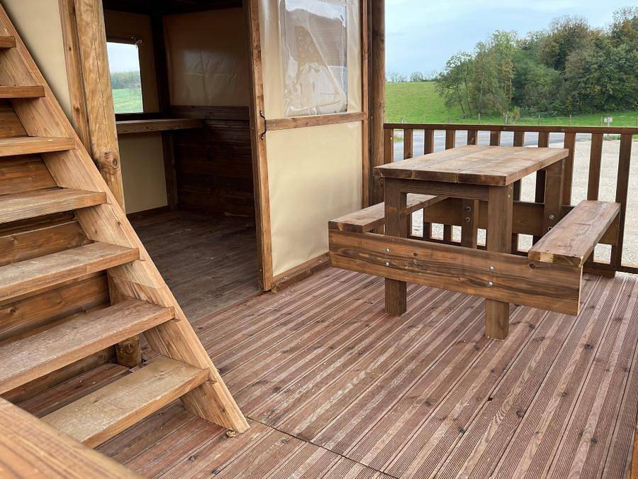 Flower Camping La Grande Plage - Bungalow 3 personen - Bungalow "Bohème" 14m² (2025) 2/3 Pers. in Plobannalec-Lesconil, Quimper und Umgebung