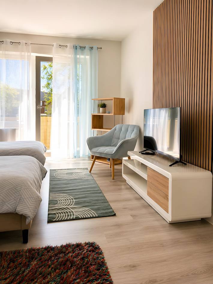 Appartement entier, Appartement avec balcon, cuisine équipée et Wi-Fi in Balingen, Neckar-Alb