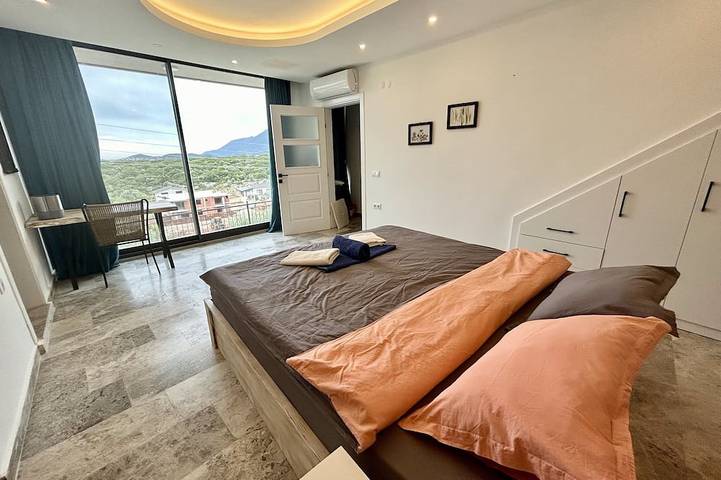 2-Schlafzimmer-Villa mit privatem Pool und großartiger Aussicht in Kaş, Provinz Antalya