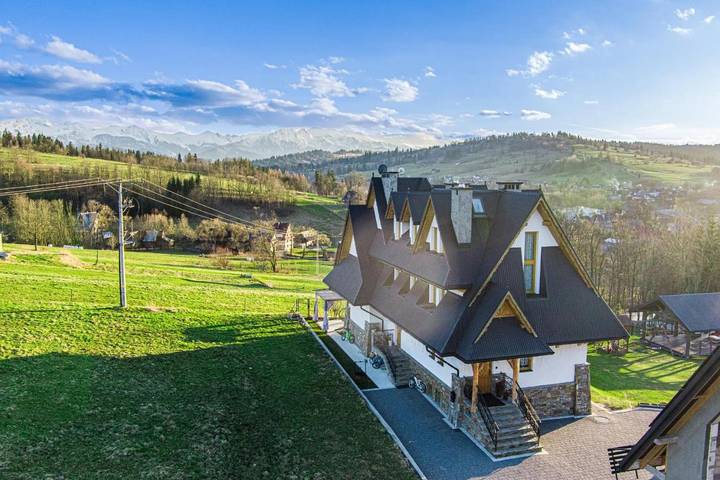 Dom dla 17 osób, z jacuzzi i sauna oraz ogród w Biały Dunajec