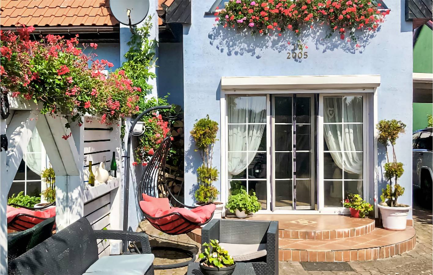 Ferienhaus für 6 Personen mit Seeblick in Nowe Warpno, Stettiner Haff