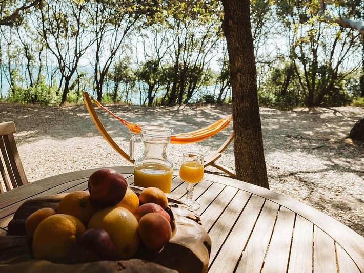 Bagheera Camping Naturiste - Villa 6 personnes - Villa Marina 3ch. / 2 sdb - Vue Mer in Linguizzetta, Arrondissement de Corte