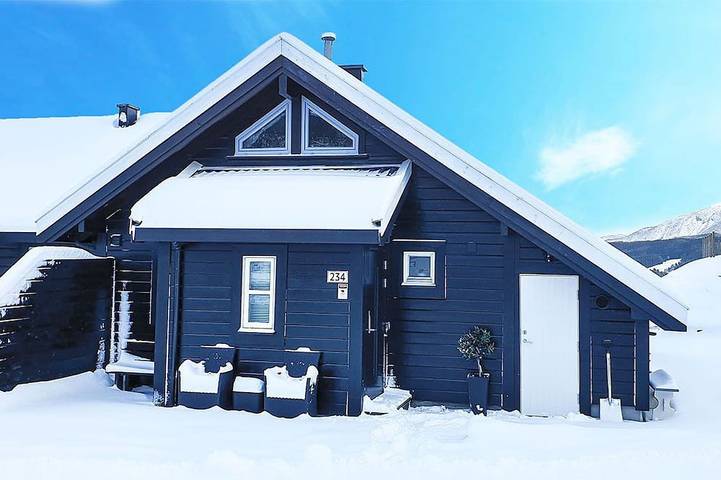 Trehytte for 6 personer, med hage og terrasse - 1