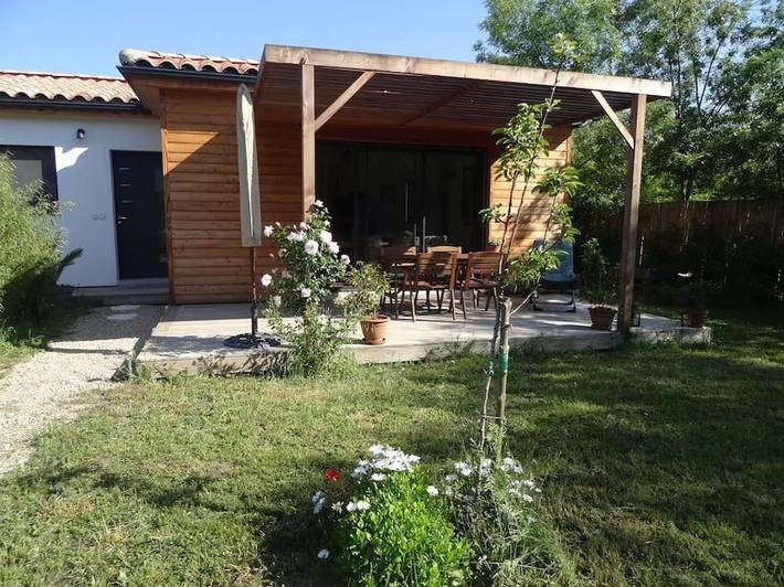 Maison de vacances pour 2 personnes, avec jardin ainsi que vue et terrasse