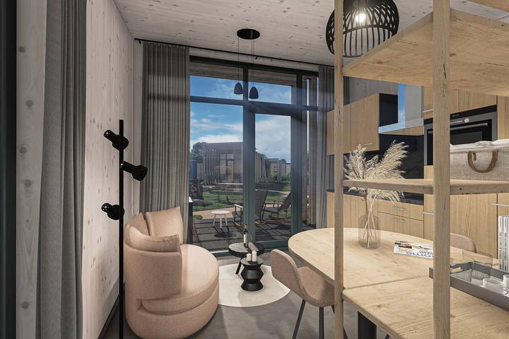 Chalet für 2 Personen, mit Terrasse und Sauna sowie Seeblick und Garten in den Niederlande - 2