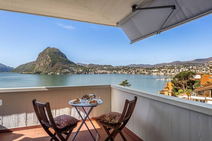 Gîte pour 5 personnes, avec vue sur le lac et terrasse, animaux acceptés à Lugano - 2