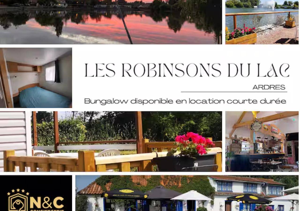 Bungalow 6 au bord du lac, pêche sans permis gratuite in Lac d'Ardres, Ardres