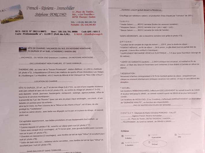 Gîte pour 4 personnes, avec vue et jardin à Andon - 3