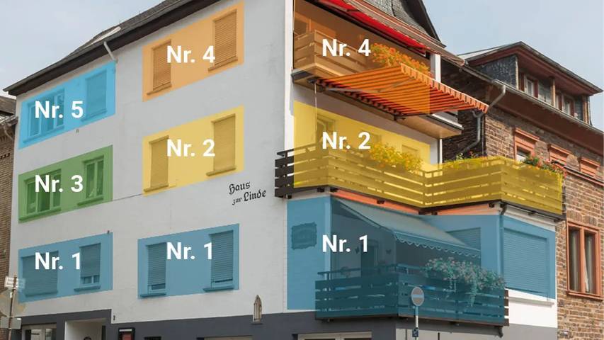 Gîte pour 4 personnes, avec balcon à Cochem - 3