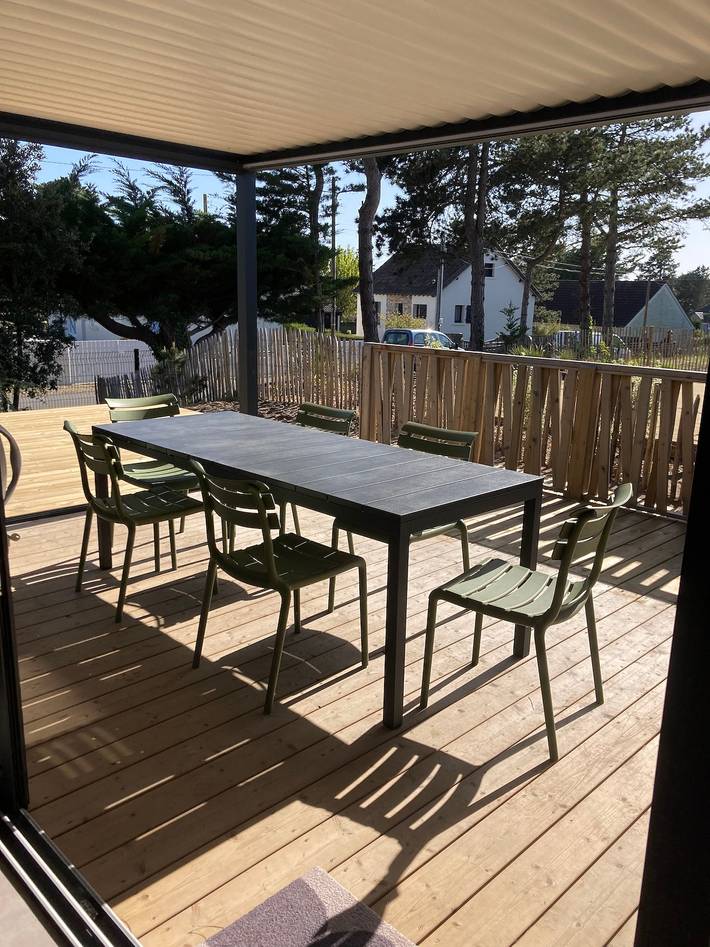 Ferienhaus 'Le Cottage des Courlis' mit privater Terrasse und Wlan in Jullouville, Côte de la Déroute