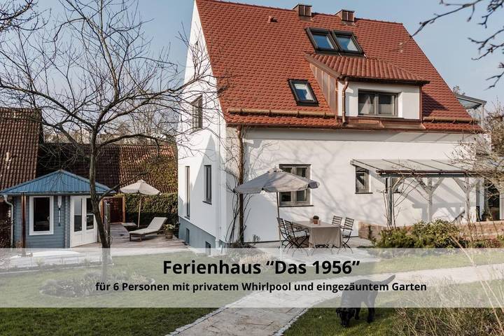 Ferienhaus für 6 Personen, mit Balkon und Terrasse sowie Whirlpool und Garten in Landshut
