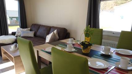 Wohnwagen für 6 Personen, mit Terrasse, mit Haustier an der Nordsee