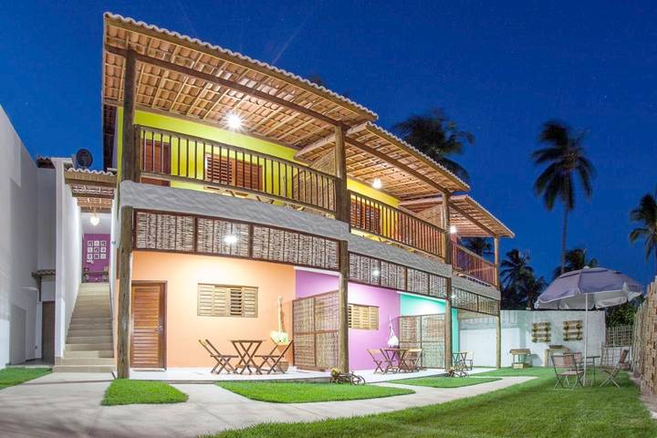 Casas e apartamentos de temporada para 3 pessoas, com terraço e jardim em São Miguel do Gostoso