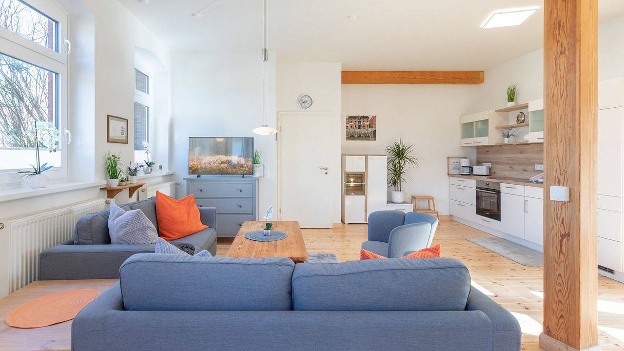 Appartement de vacances entier, Ferienwohnung für 4 Personen (90 m²) in Husum in Husum Hafen, Husum
