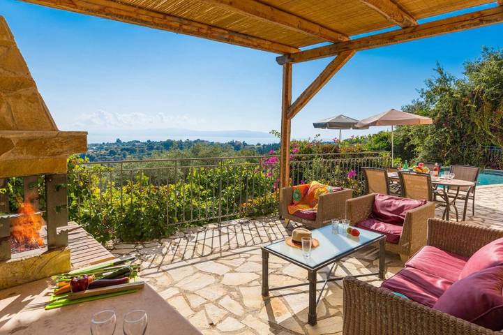 Villa pour 6 personnes, avec jardin ainsi que vue et piscine, animaux acceptés dans Skala - 3