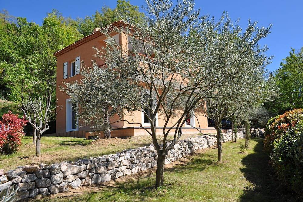 Mit Blick auf den See von Ste Croix, moderne Villa für 8 Personen in Bauduen, Brignoles Region