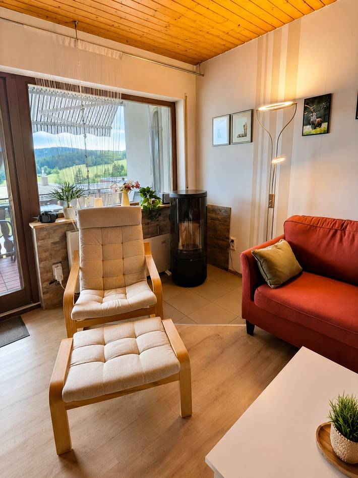 Ganze Wohnung, Ferienwohnung "Waldblick" mit Balkon und Dachterrasse mit traumhaftem Südblick - Mein Swh in Schonach ort, Schonach im Schwarzwald