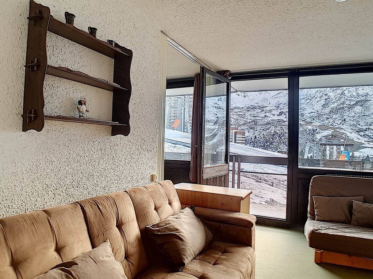 Ganze Wohnung, 3-Zimmer-Wohnung, Ski-in/Ski-out, Balkon, 8 Pers in Les Menuires, Saint-Martin-de-Belleville